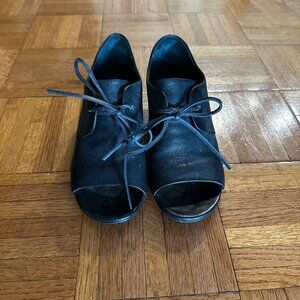 Marsell Black Open Toe Shoes Sandals EU37 US 7 GUC